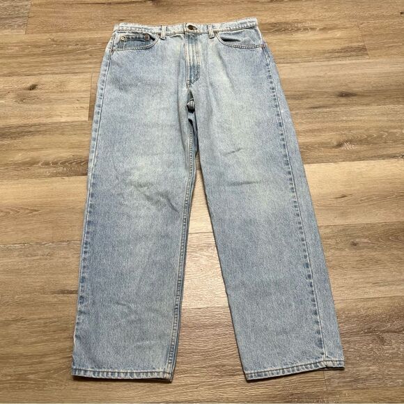VINTAGE Levi's 550 Jeans Mens 38x30 Relaxed Fit Straight Light Wash 100% READ - Picture 1 of 11